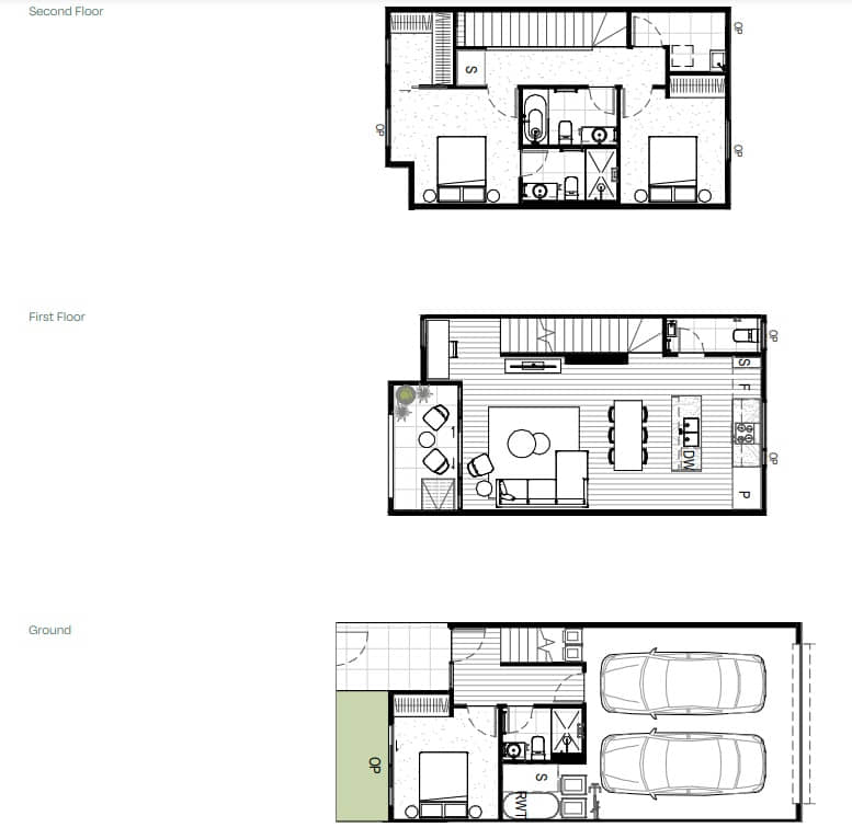 The Fields Townhouses – Bellfield — Lot S2.28/28A